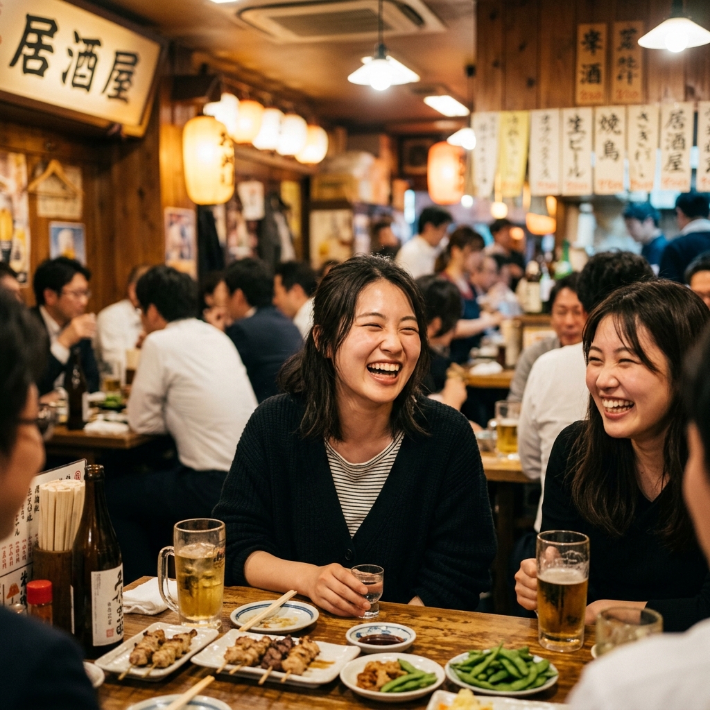 楽しく笑い合う様子