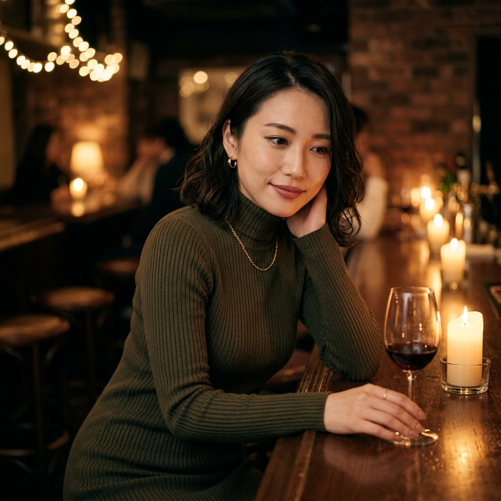 ドレスアップしたお洒落な姿