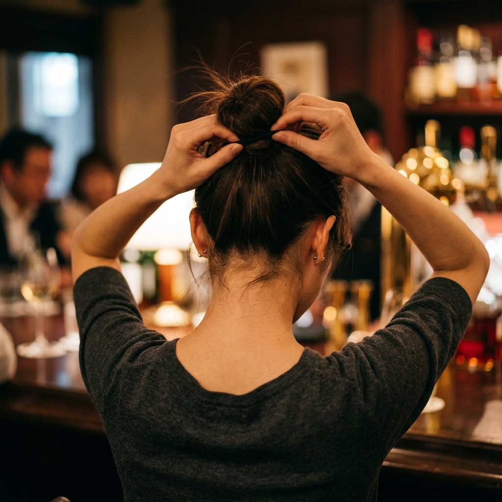 サシ飲みでの会話の様子