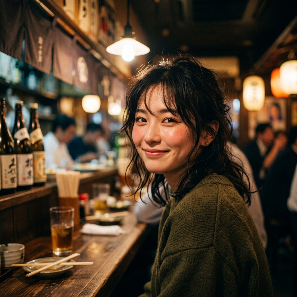少し照れた笑顔を見せてくれる